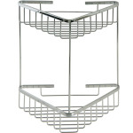 PORTAOGGETTI PER BAGNO ACC.INOX DOPPIO