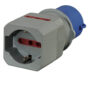 Adattatore Spina Industriale e 3 Prese