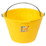 SECCHIO PER MURATORE PVC PESANTE GIALLO