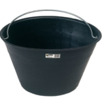 SECCHIO PER MURATORE PVC LEGGERO NERO