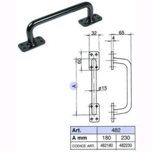 Maniglia Dritta per Cancelli Scorrevoli Maniglia Dritta per Cancelli Scorrevoli