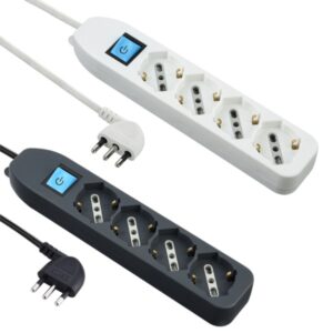 MULTIPRESA 4 PRESE UNIVERSALI CON INTERRUTTORE ELECTRALINE 62069